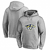 Men's Customized Nashville Predators Gray All Stitched Pullover Hoodie,baseball caps,new era cap wholesale,wholesale hats